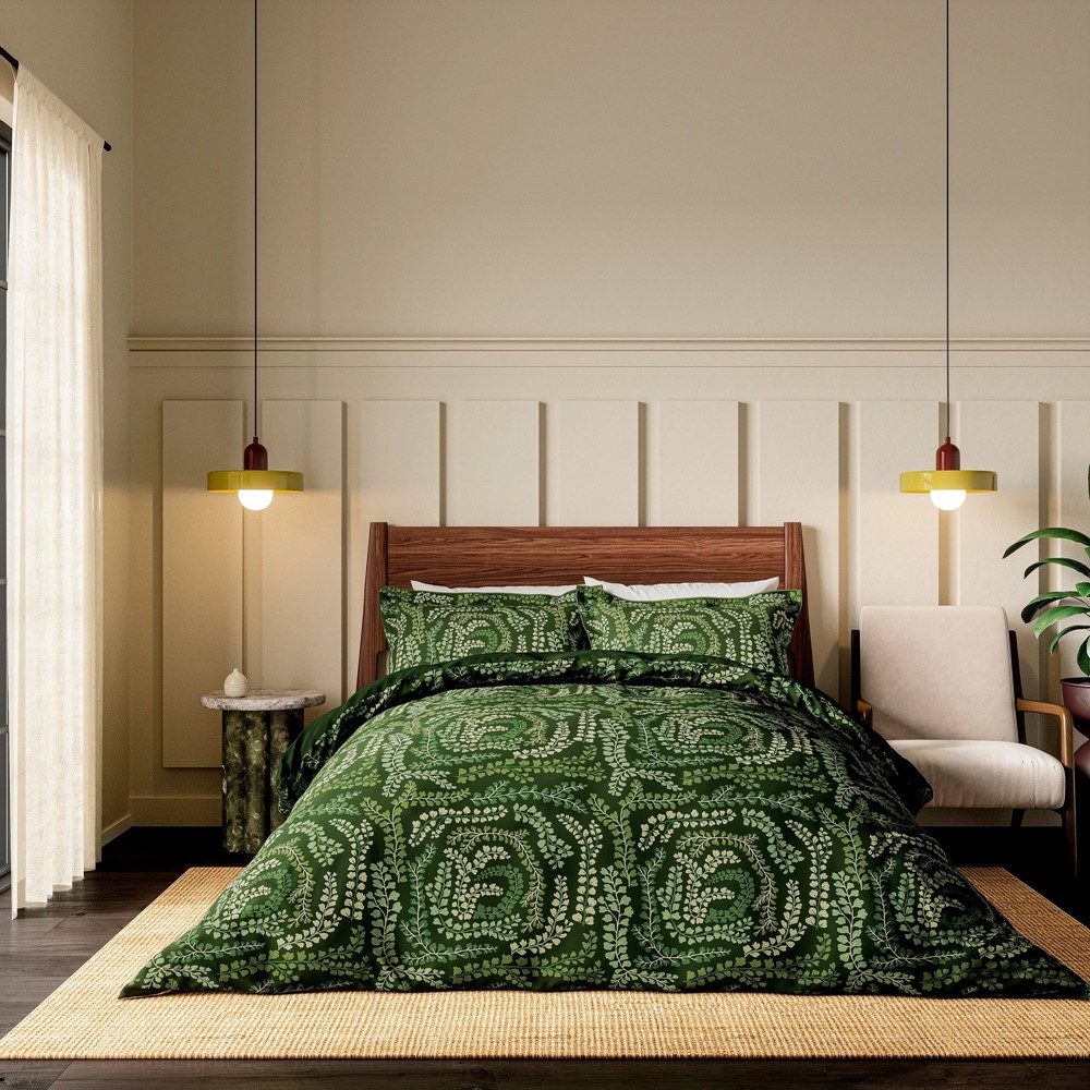 Fayola Botanical Bedding by Harlequin in Leaf & Clover